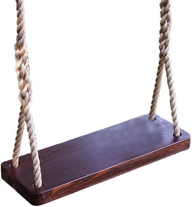 Rustic Old-Fashioned Tree Swing, Wood Swing