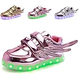 CIOR Led Light Up Shoes 11 Colors Flashing Rechargeable Sneakers for Kids Boys Girls (Toddler/Little Kids/Big Kids)