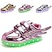 CIOR LED Light Up Shoes 11 Colors Flashing Rechargeable Sneakers for Kids Boys Girls (Toddler/Little Kids/Big Kids)