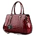 Hynes Eagle Crocodile Pattern Tote Bags Top Handle Handbags