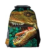 OrrinSports Felt Fabric School Backpack Bags 3D Animal Print Cute Hiking Daypacks Dinosaur-16