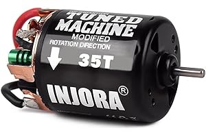 INJORA 540 Brushed Motor 35T Waterproof Motor for 1/10 RC Cralwer Car Axial SCX10 Pro SCX10 AXI03007 90046 TRX4 D90 Monster Truck （35T）