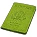 KINGMAS Passport Holder Cover, Unisex Travel Passport Wallet Case w/RFID Blocking