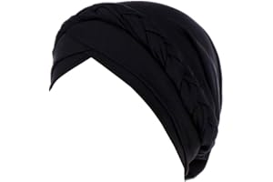 Fxhixiy Women Twisted Braid Turban Hats Chemical Cancer Chemo Beanies Cap Headwrap Headscarf Hair Covered Wrap Hat