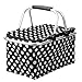 Iwotou Insulated Folding Cooler Picnic Basket Bag (Black)