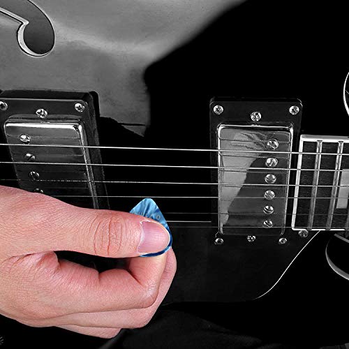 BestSounds Assorted Celluloid Guitar Picks - Unique Guitar Gift For Bass, Electric & Acoustic Guitars (Medium Sized (0.71mm), 100 Pack)