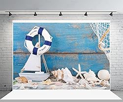 Yeele 8x6ft Blue Wooden Splint Board Sailor