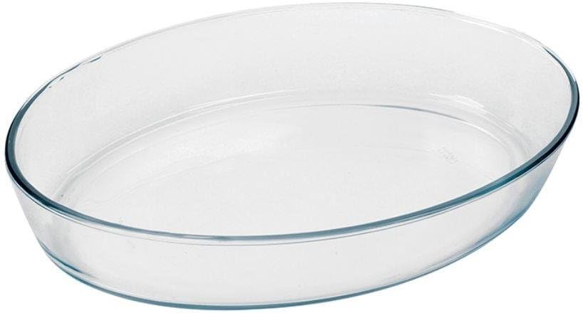 Marinex 2.4Lt Oval Glass Microwave Oven Baking Roasting Dish Roaster Safe Up to 300C