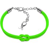 LAMIBEE Bracelet For A Cause, Awareness Ribbon Bangle Bracelets, Wristbands Get Well Soon, Protection Surfer String Bracelet for Men, Women Boho Amulet Style