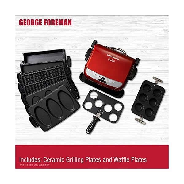 Foreman GRP4842MB MultiPlate Evolve Grill, (Ceramic Grilling