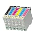 Ink & Toner Geek ® - 6 Pack Remanufactured Replacement Inkjet Cartridges for Epson T048 #48 (T048120, T048220, T048320, T048420, T048520, T048620) For Use With Epson Stylus Photo R200 Stylus Photo R220 Stylus Photo R300 Stylus Photo R300M Stylus Photo R320 Stylus Photo R340 Stylus Photo R500 Stylus Photo R600 Stylus Photo RX500 Stylus Photo RX600 Stylus Photo RX620 (1 Black, 1 Cyan, 1 Magenta, 1 Yellow, 1 Light Cyan, 1 Light Magenta)