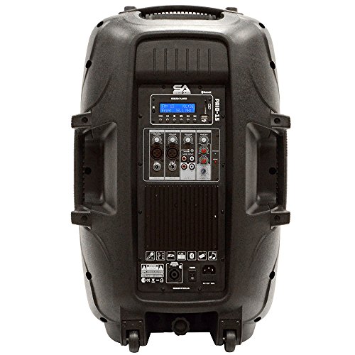 Seismic Audio PAIO15 Active 15 Inch PA Speaker System Bluetooth