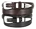 Oil Tanned Genuine Leather Ranger Belt With Sterling Silver Smooth Buckle