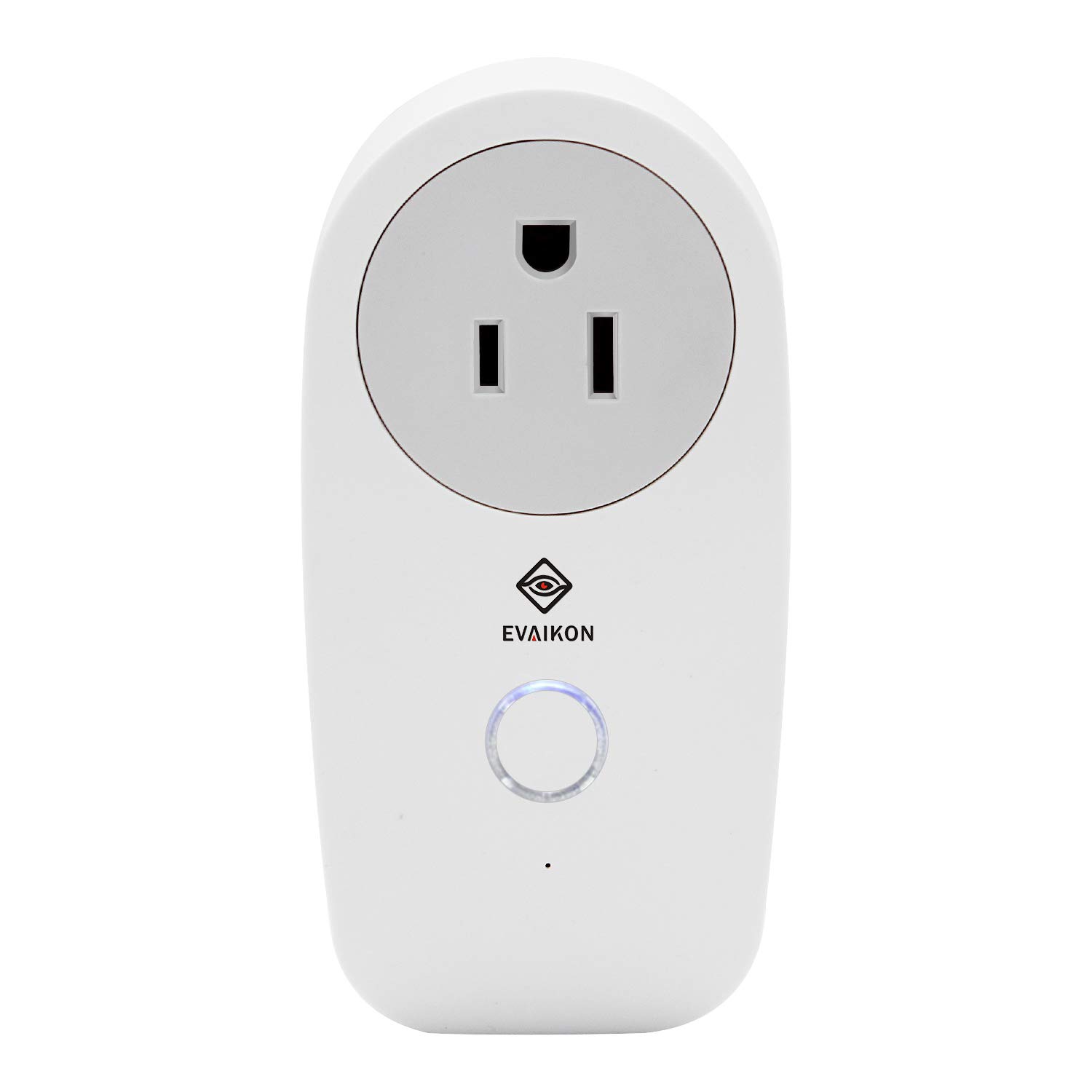 Smart Wireless WiFi Plug Socket - EVAIKON Plug Remotely Control Electrical Digital Power Timer Switch ON/OFF,Compatible with Alexa and Google home,No Hub Required,controled by Android/iOS Devices