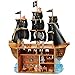 CP Toys Wooden High Seas Adventure Pirate Ship Playset with 6 Figures and Accessories