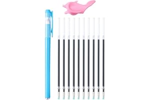 hzsshb Magic Pens & Refills for Magic Practice Copybook, Drawing Pen of Invisible Ink, Writing Training Aid Pencil Grip,Tracing Copy Book Material for Kindergarten Kids