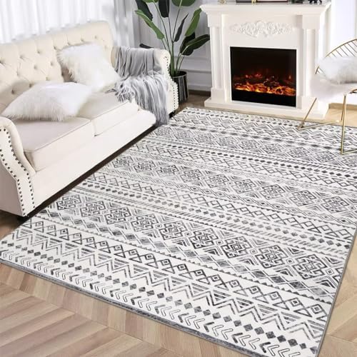 GAOMON Area Rug 4x6 Washable Rug Tribal Medallion Area Rug Non Slip Non Sheddin…