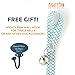 Mighty Paw Dog Doorbells 2.0 - Potty Training Aid - Housetraining Doggy Door Bells - Bell for Dog to Ring to Go Outside - Doggie Bell Potty - Puppy Training Tinkle Bell - (Kelly Green - Moroccan)