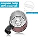 LEADNOVO Update Self Stirring Mug Auto Self Mixing Stainless Steel Cup for Bulletproof/Keto Coffee/Tea/Hot Chocolate/Milk/Cocoa Protein Shaker Mug for Office/Kitchen/Travel/Home Life (Pink)