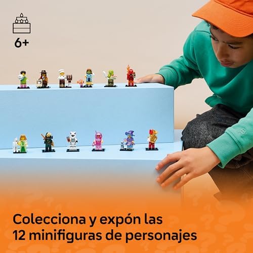 Minifigures 29.ª Edición – Caja Sorpresa con 1 de 12 Juguetes Coleccionables - Figuras Inc. Portero de Fútbol y Elfa Unicornio - Regalo para Invitados de Cumpleaños Infantil de 6+ Años 71052