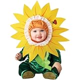 InCharacter Costumes Baby's Silly Sunflower Costume, Green/Yellow, Medium (12-18 Months)