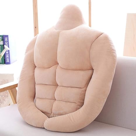 Boyfriend Muscle Pillow Cuddle Pillow Novelty Prank Product Cute