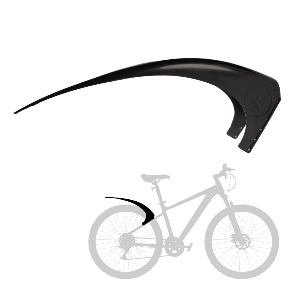 Mudhugger Small Rear Bike Mudguard for 26" and 27.5" Full Suspension Mountain Bike, L560mm x W100mm, MTB Mud Guard. Fixings Included. Suitable Cycling, Racing, Mountain & Hybrid Road Bikes