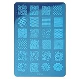 1 Pc Dazzling Popular Hots Nail Art Stamper Scraper Tools Resusable Plates Manicure Stencil Model Type CK-11