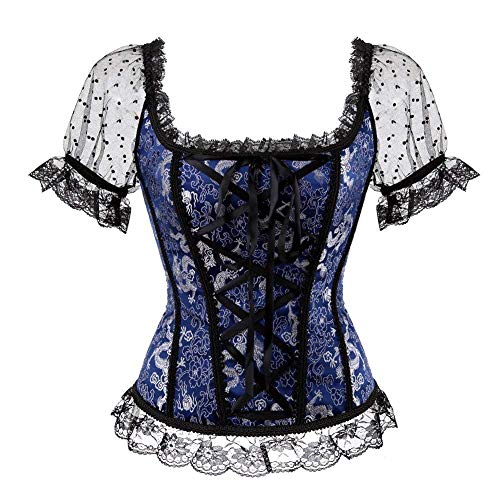 Zooma-Donna-Sexy-Corsetto-Bustino-Raso-Lacci-Burlesque-TopUnterwasche-Bustino