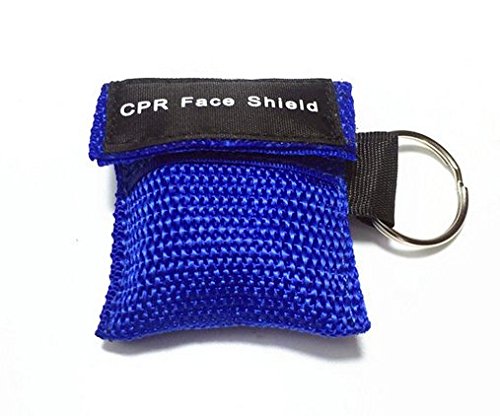 7TECH CPR Keychain Mask 7 Packs Face Shields Emergency Kit with One-way Valve