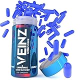 VEINZ - Nitric Oxide Booster w/ Yohimbe, L-Arginine and L-Citrulline- Top Muscle Mass & Pump Supplement - 150 Caps