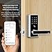 ZKTeco Keyless Entry Door Lock, Smart Door Lock Deadbolt with keypad, Fingerprint Door Lock, Electronic Deadbolt Lock, Biometric Door Lock Work for Home