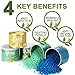 【Tea Tree Essential Oil】Yeelen Wax Warmer Essential Hard Wax Hair Removal Kit Electric Wax Heater for Face, Bikini Area, Legs with 10 Wax Applicator Sticks & 5 Wax Warmer Collar