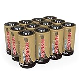 Arlo Certified: Tenergy 3.7V Li-ion Rechargeable Battery for Arlo Security Cameras (VMC3030/VMK3200/VMS3330/3430/3530) 650mAh RCR123A UL UN Certified 12 Pack, 3X Battery Cases