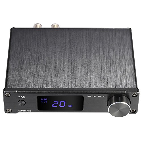 ammoon S.M.S.L Q5 pro Mini Portable HiFi Digital 3.5mm AUX Analog/ USB/ Coaxial/ Optical Stereo Audio Power Amplifier Amp Remote Controller