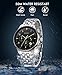 BUREI Men's Multifunction Chronograph Wrist Watch Stainless Steel Bracelet Sapphire Father's Day Gifts (Black-Gold)