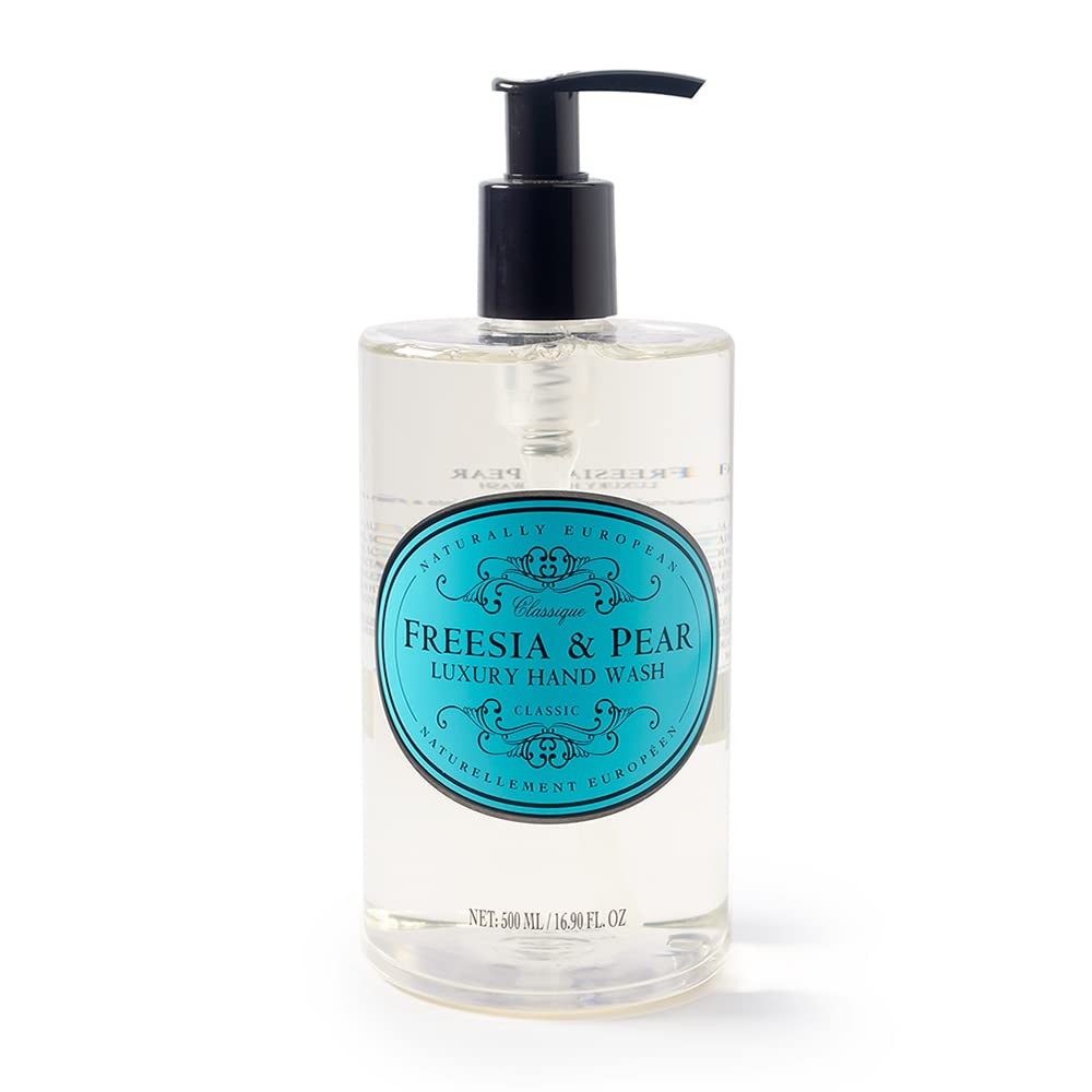 Naturally European Luxury Hand Wash Cleanse and Moisturise - Freesia & Pear 1 x 500ml
