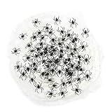 iFUNow Stretch Spider Webs, 4.23 Ounce (Covers 400 SqFt) with 72 Fake Spiders for Halloween Decorations, Outdoor and Indoor Halloween Decor, Spiderwebs, Spider Webbs, Cobb Webs, Cobwebs
