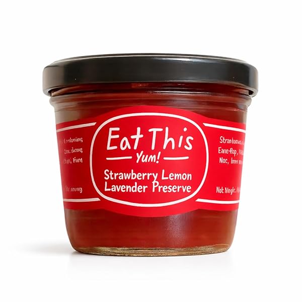EAT THIS YUM! STRAWBERRY LEMON LAVENDER JAM –...