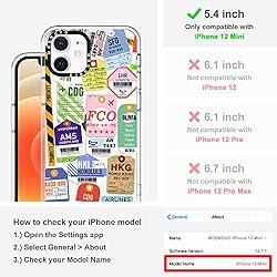 MOSNOVO for iPhone 12 Mini Case, [Buffertech 6.6 ft