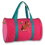 Stephen Joseph Quilted Duffle, Girl Horse