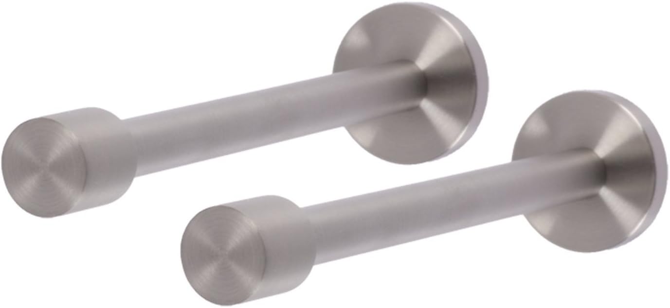 Walcot House Real Stainless Steel Collar Curtain Hold Back Pair