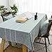 Home Brilliant Sage Green Tablecloth for Dining Table Cloth Rectangle Grey Striped Table Cover for Party Picnic Holiday Decor, 52 x 72 Inches, Sage Green