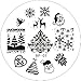 Born Pretty Nail Art Stamping Plate Christmas Snowflake Santa Claus Christmas Tree Stocking Nail Art Stamping Image Plate 01