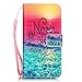 iPhone 7 Case, iPhone 7 Wallet Case, Firefish [Kickstand] [Shock Absorbent] Double Protective Case Flip Folio Slim Magnetic Cover with Wrist Strap for Apple iPhone 7 4.7