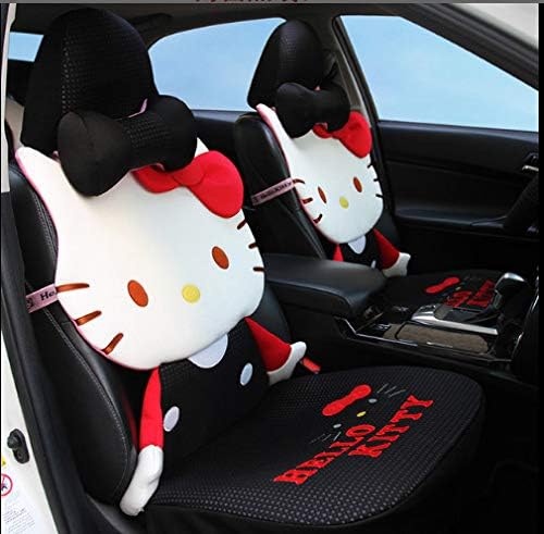 SUIZNS Car Seat Cushion, A Generation Of Ice Silk Hello Kitty Cartoon Cat Four Seasons Universal B