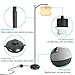 Ambimall Modern LED Floor Lamp for Living Room, Standing Lamp Arc Pole Light with Hanging Lamp Shade, Minimalist Bedside Floor Lamp for Bedroom (Without Bulb)