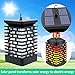 EOYIZW Solar Outdoor Lights 2 Pack- 99 LEDs Flickering Flame Solar Lantern for Garden Decor- IP65 Waterproof Garden Decor for Halloween Patio Yard Porch