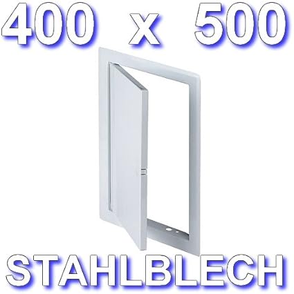 Porta Di Ispezione In Lamiera D'Acciaio Bianco 25x35 Cm - Chiusura A Scatto, Per Parete - Foto 4