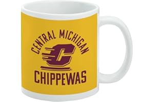 GRAPHICS & MORE Central Michigan University Chippewas Ceramic Coffee Mug, Novelty Gift Mugs for Coffee, Tea and Hot Drinks, 11oz, White